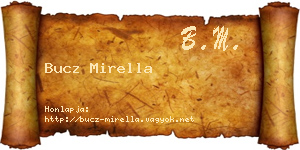 Bucz Mirella névjegykártya